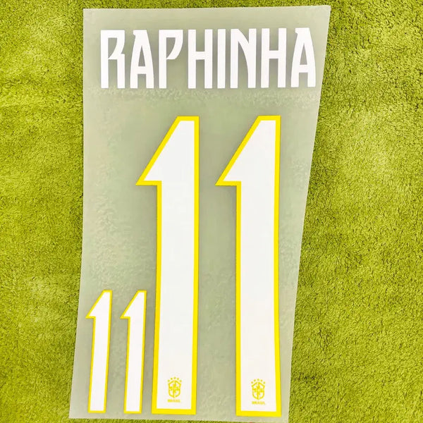 [BUNJANG] Brazil 2026 World Cup Away Raphinha Jersey Name Set / 2026 북중미 월드컵 브라질 어웨이 하피냐 유니폼 마킹 국가대표 네임셋