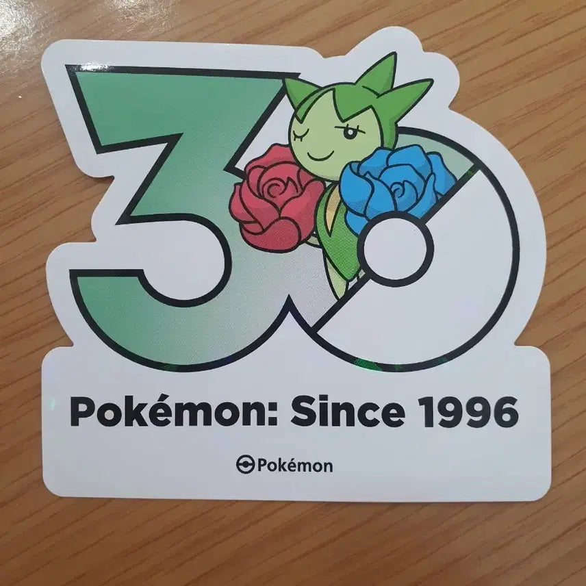 [BUNJANG] Pokemon 30th Anniversary Logo Sticker Roselia / 포켓몬 30주년 로고 스티커 로젤리아