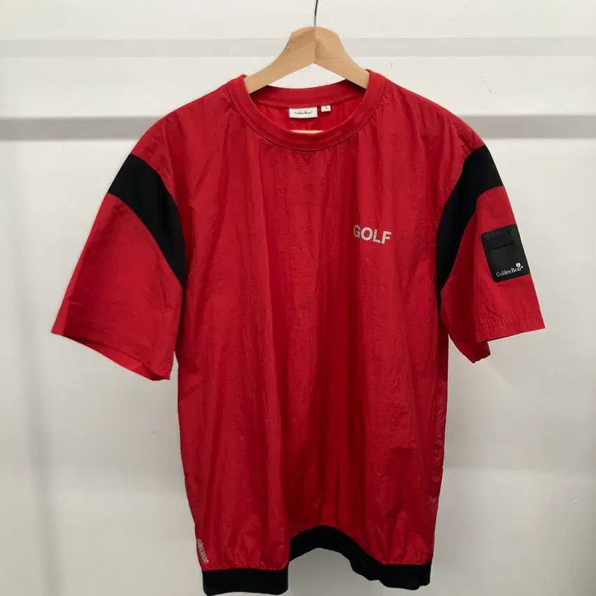 [BUNJANG] Golden Bear Golf Short Sleeve Lightweight Pullover Windbreaker 105 / 골든베어 골프 반팔 경량 바람막이 풀오버 105