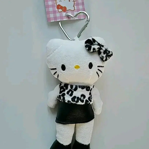 [BUNJANG] Hello Kitty Long Legs Plush Keychain - Black / 헬로키티 롱다리 인형 키링 블랙