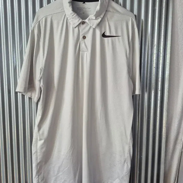 [BUNJANG] Nike Golf Men's Short Sleeve Polo Shirt Light Gray L / L 나이키 골프 남성 반팔 폴로 셔츠 연회색