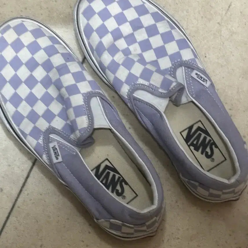 [BUNJANG] Vans Checkerboard Slip-On Shoes / 반스 체커보드 슬립온 235