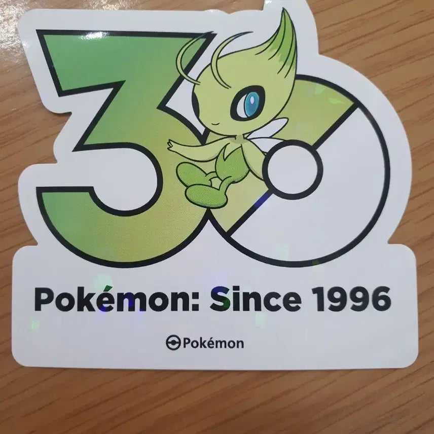 [BUNJANG] Pokemon 30th Anniversary Logo Sticker Celebi / 포켓몬 30주년 로고 스티커 세레비