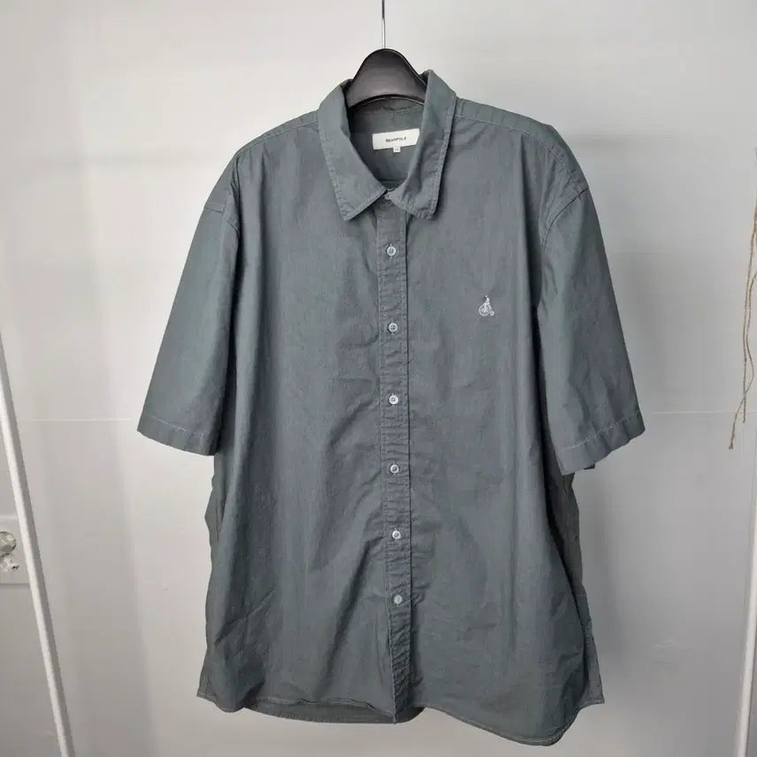 [BUNJANG] Beanpole 25SS Nylon Seersucker Short-Sleeve Shirt Men's XXL / 빈폴 25SS 나일론 시어서커 반팔셔츠 남성XXL 6G28