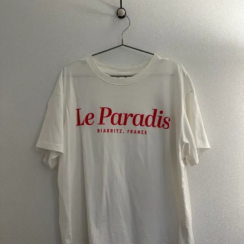 [BUNJANG] H&M Le Paradis Print Short Sleeve T-Shirt (Size L) / H&M | 에이치앤엠 Le Paradis 프린트 반팔 티셔츠 L