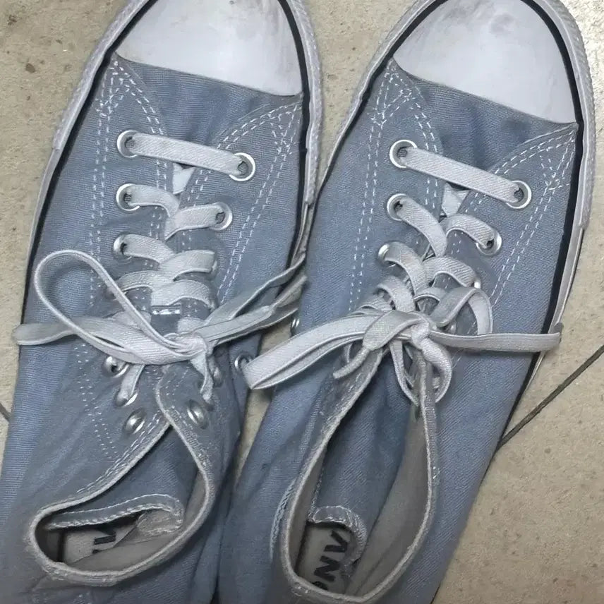 [BUNJANG] Converse Canvas Sneakers Light Blue / 컨버스 캔버스 스니커즈 라이트블루 255
