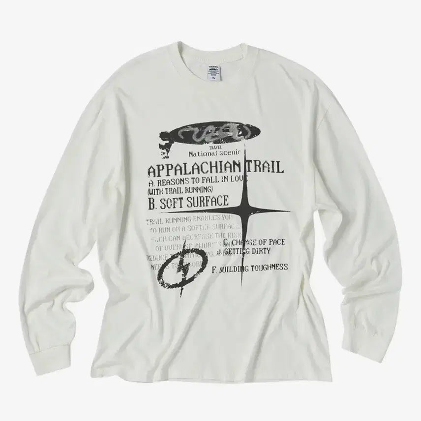 [BUNJANG] Travel Long Sleeve White / 트래블 롱슬이브