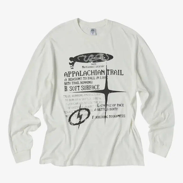 [BUNJANG] Travel Long Sleeve White / 트래블 롱슬이브