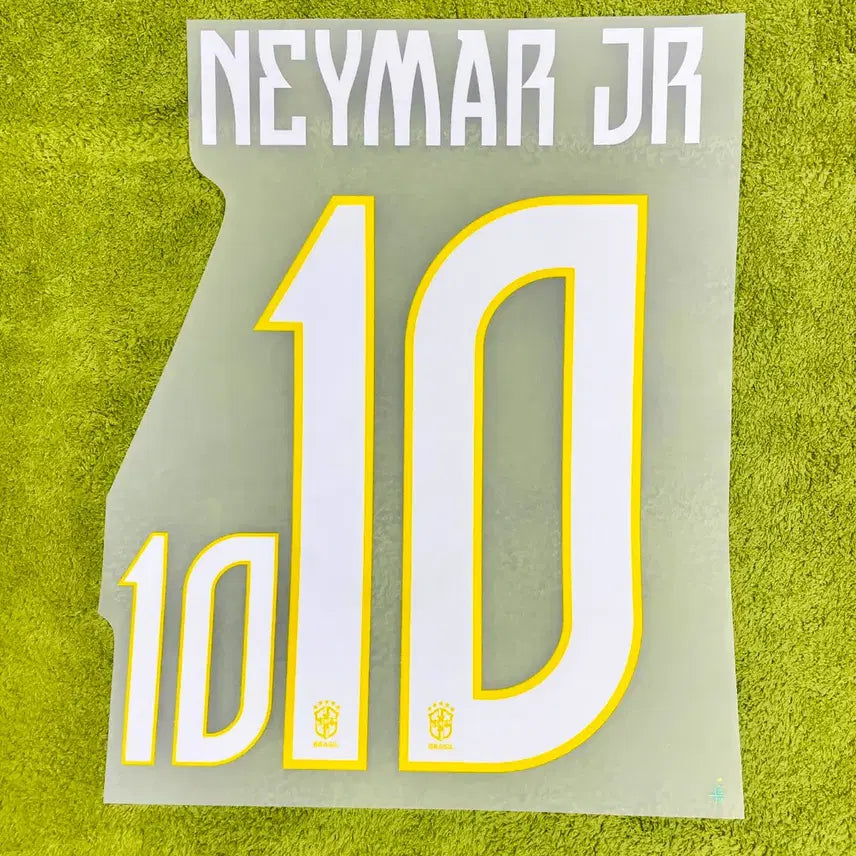 [BUNJANG] Brazil 2026 World Cup Away Neymar Authentic Match Jersey Name Set / 2026 북중미 월드컵 브라질 어웨이 네이마르 유니폼 마킹 국가대표 네임셋