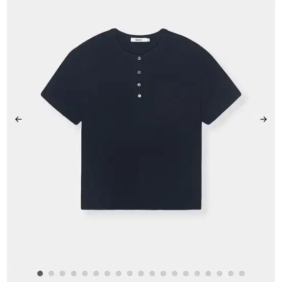 [BUNJANG] Kineto Henry Neck Short Sleeve T-shirt Black L / 키네토(kineto) 헨리넥 블랙 L