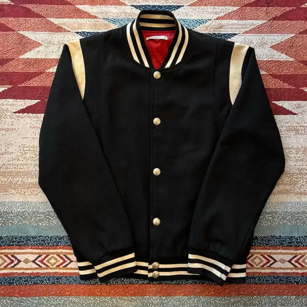 [BUNJANG] Givenchy Back Logo Teddy Varsity Jacket Black XL / 지방시 백로고 테디 바시티자켓 [블랙] XL/105