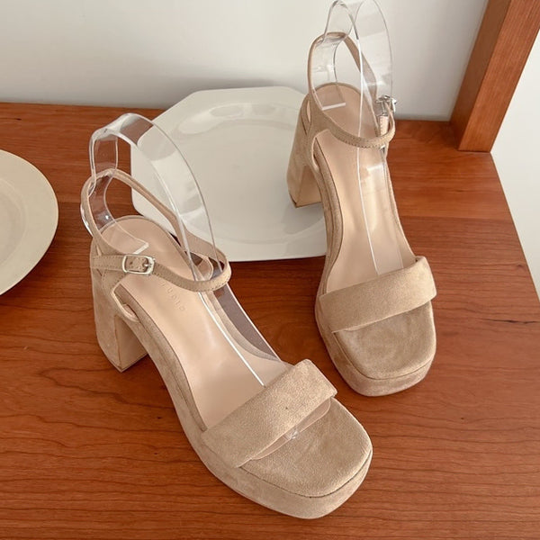 [BUNJANG] Platform Strap Sandals - Size 230 / 새상품 통굽 스트랩 샌들 230사이즈 판매