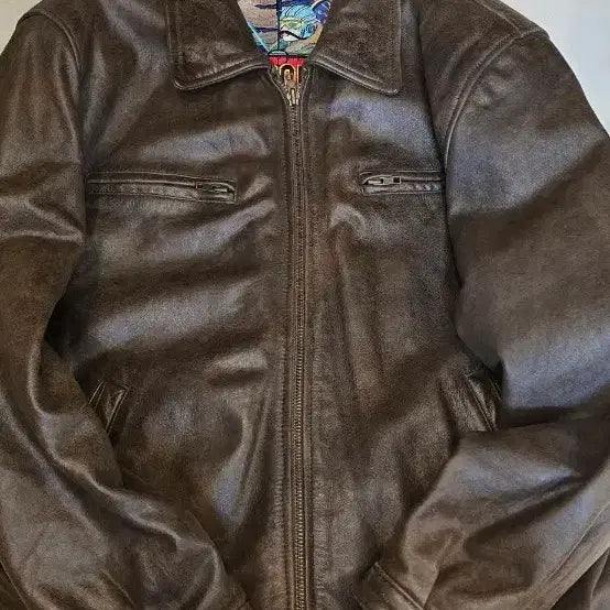 [BUNJANG] Red Baron Men's Genuine Leather Jacket Size 100 Vintage / 남성 소가죽 자켓 레드 바론(Red Baron) 100 사이즈 빈티지