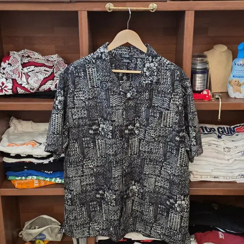 [BUNJANG] George Polynesian Monotone Hawaiian Shirt XL / George Polynesian 하와이안셔츠