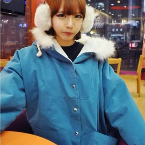 [BUNJANG] Han Areum Songyi Parka Mint/Pink / (구함) 한아름송이 야상 민트 핑크