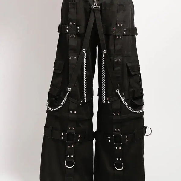 [BUNJANG] Tripp NYC Harness Chain Pants / 락샵 tripp nyc 트립 nyc 하네스 체인 팬츠 펑크 고스 중성계 지뢰계 섭컬 서브컬쳐