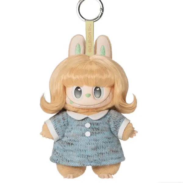 [BUNJANG] Pop Mart Labubu Hair Salon Doll Keychain (Keyring Prelude Blue) Sealed New Product / [정품]팝마트 라부부 헤어살롱 인형 키링(키링블루 프릴루드)미개봉 새상품