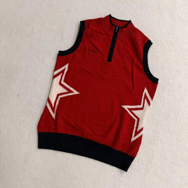 [BUNJANG] 95 Pink Knit Vest / 95 핑 니트 조끼 0728T2