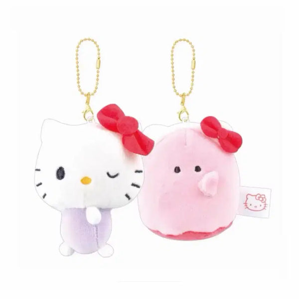 [BUNJANG] Sanrio Obakenyu Plush Charm Set (Hello Kitty, Keroppi, Pompompurin, Pochacco) / 산리오 오바케누 인형 키링 세트 (헬로키티, 케로피, 폼폼푸린, 포차코)