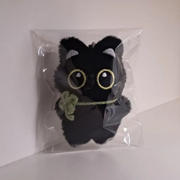 [BUNJANG] Black Cat Plush Keychain / 검은 고양이 인형 키링
