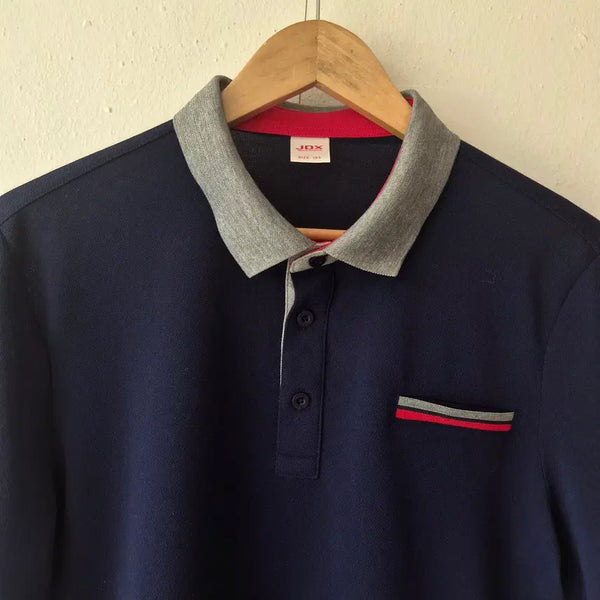 [BUNJANG] JDX Men's Navy Short-Sleeve Polo T-Shirt Size 105 / JDX 남성 네이비 반팔PK티셔츠 105사이즈