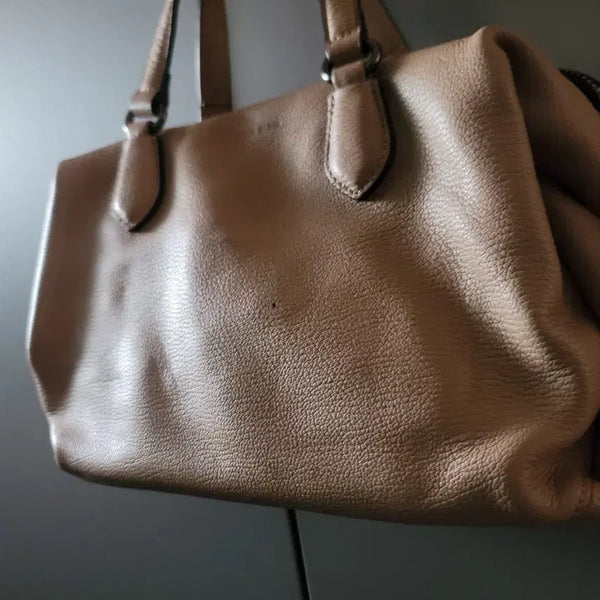 [BUNJANG] Anne Klein Leather Clutch Bag Beige / ANNE KLEIN