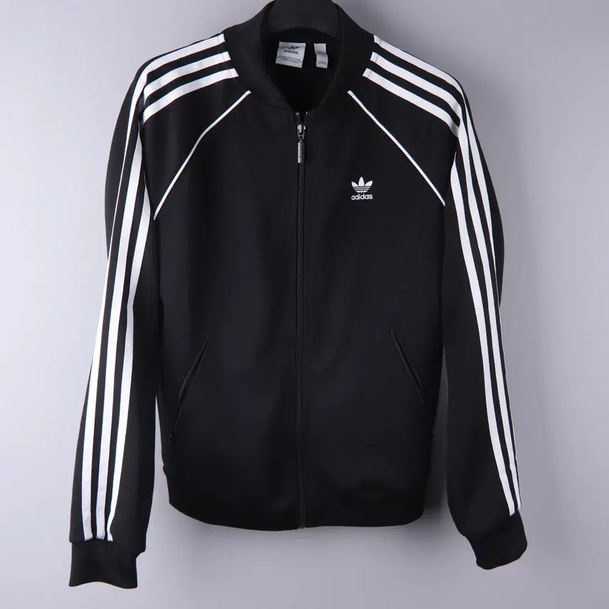 [BUNJANG] Adidas Women's Superstar Track Top Jersey Black CE2392 (S) / 아디다스 여성 슈퍼스타 트랙탑 저지 블랙 ce2392 (S)