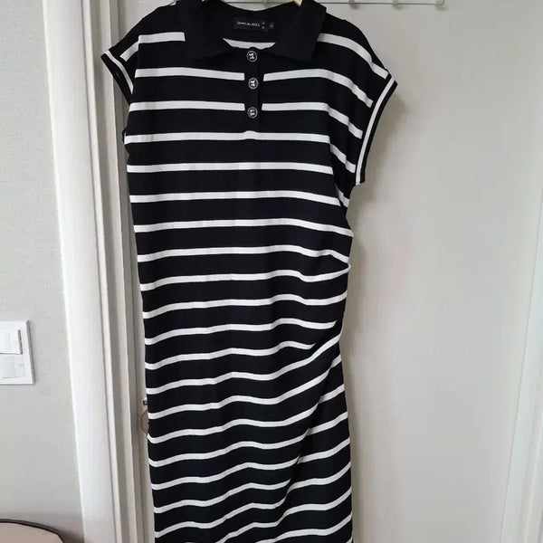 [BUNJANG] Asymmetrical Knit Dress (Size M-L) / 언발니트원피스66~77