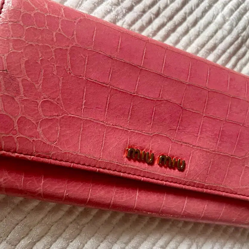 [BUNJANG] Miu Miu Materasse Long Wallet Pink / 미우미우 마테라세 장지갑 핑크