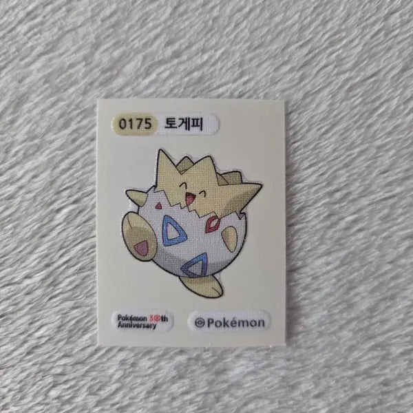 [BUNJANG] Pokemon Togepi 30th Anniversary Sticker / 포켓몬 토게피 30주년 기념 띠부씰