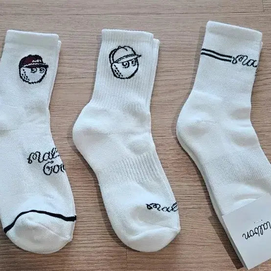 [BUNJANG] Malbon Golf 3-Pack Ankle Socks / 말본 골프 양말 3종 세트