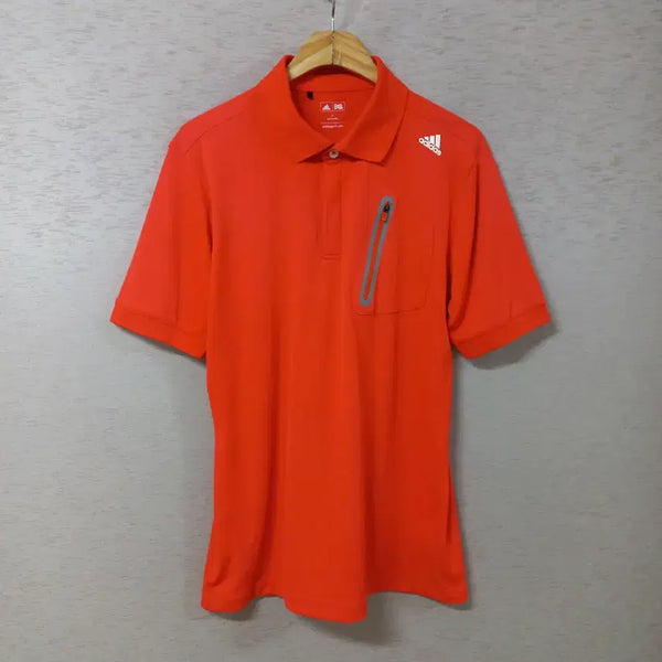[BUNJANG] Adidas Orange Collar T-Shirt Men's L / B7-29/아디다스 오렌지색 카라티 남성L