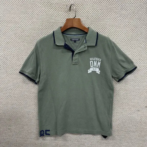 [BUNJANG] Tommy Hilfiger Short Sleeve Polo Shirt / 타미힐피거 숏 반팔카라티 164 D03584