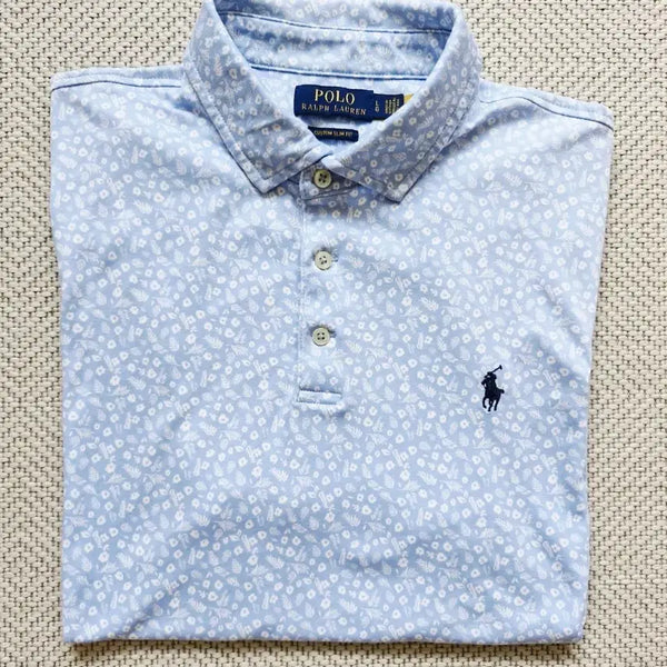 [BUNJANG] Polo Ralph Lauren Floral Polo Shirt - Size L / 폴로 랄프로렌 플로럴 폴로셔츠 L