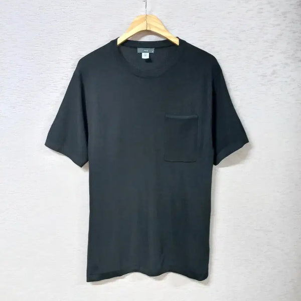 [BUNJANG] Andz Black Knit T-Shirt Men's 95 / B7-29/앤드지 블랙 니트티 남성95