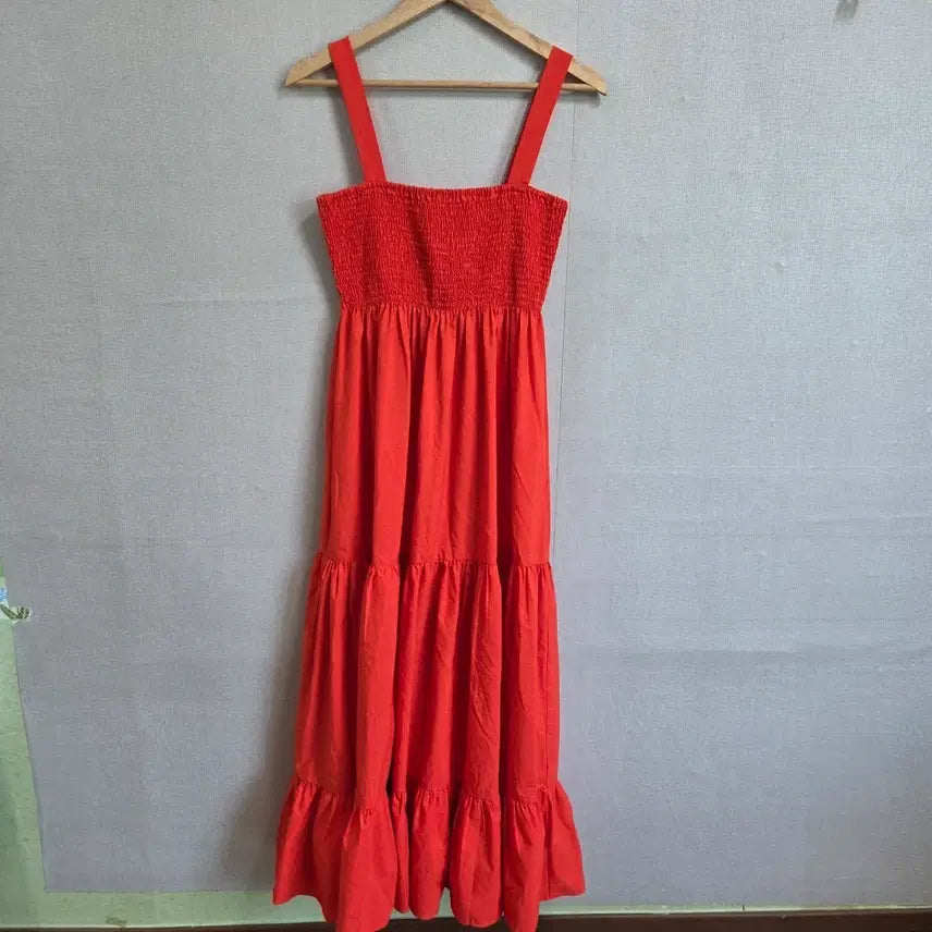 [BUNJANG] ZARA Women's Ruffle Maxi Dress S / ZARA 여성 나시 민소매 캉캉 롱 원피스 S JJ3123