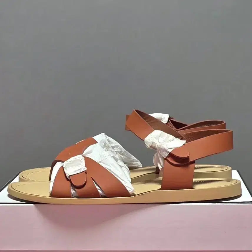 [BUNJANG] Esquarare Young Age Genuine Leather Sandals / 에스콰이아 영에이지 소가죽 샌들 [새상품]