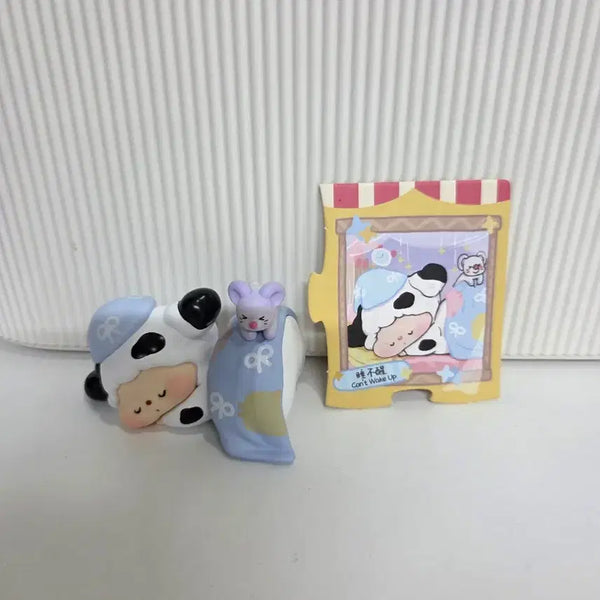 [BUNJANG] Luludog FuuFuu Homeboy Diary 'Can't Wake Up' Figure with Card / 루루독  푸푸 홈보이 다이어리 피규어 카드 포함
