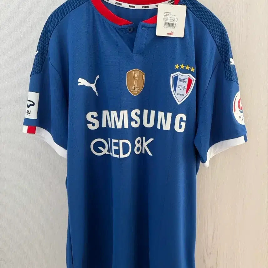 [BUNJANG] Suwon Samsung 2020 Concord Blue Home Jersey / 수원삼성 20시즌 콩코드블루 홈 탭채 미실착 XL 팝니다.