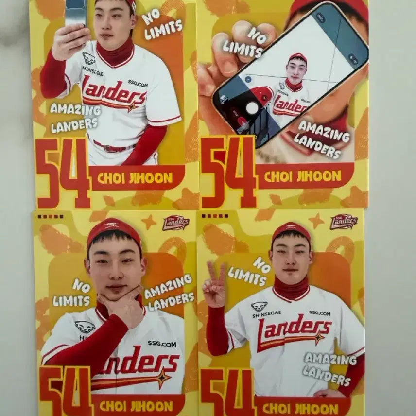 [BUNJANG] SSG Landers Choi Ji-hoon 2026 Moments Duo Select Card Set (4 Types) / SSG 랜더스 최지훈 2026 모먼츠 듀오 셀렉트 카드 4종 세트