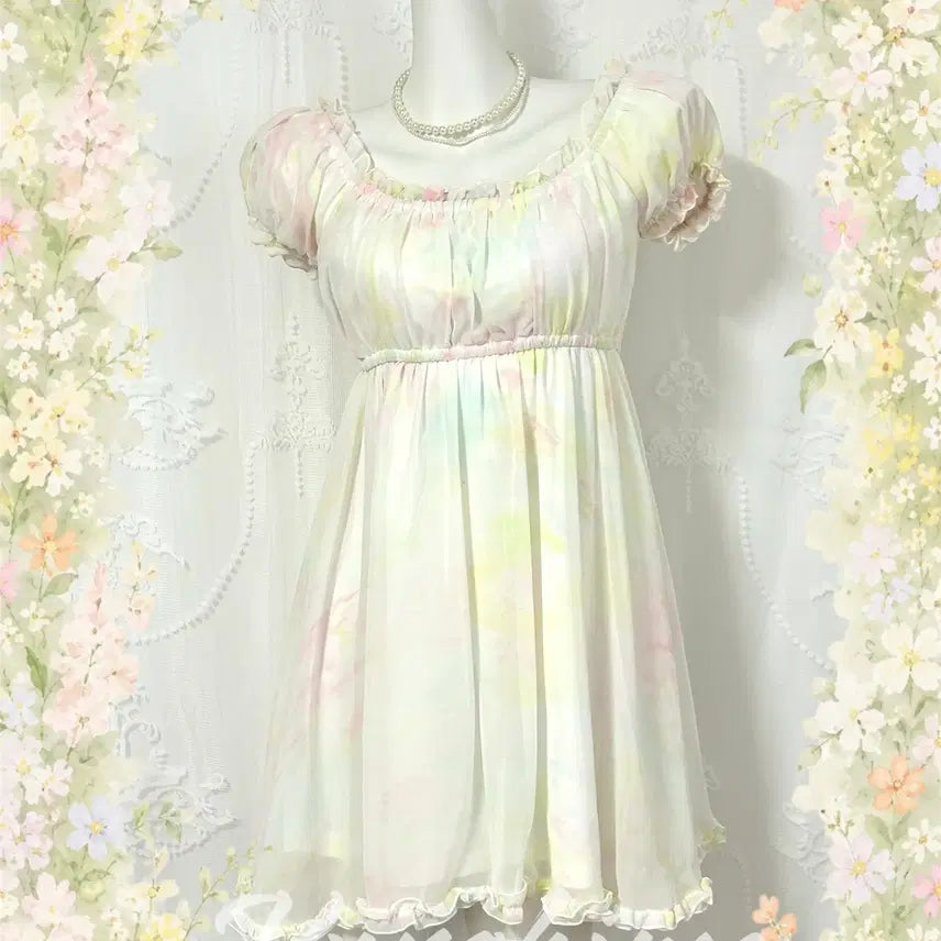 [BUNJANG] Mon Lily Cotton Candy Puff Dress / mon lily 솜사탕 퍼프 원피스 페어리