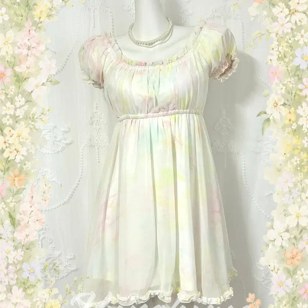 [BUNJANG] Mon Lily Cotton Candy Puff Dress / mon lily 솜사탕 퍼프 원피스 페어리