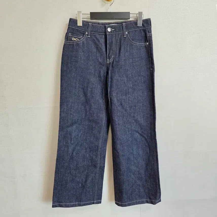 [BUNJANG] PLAC Women's Wide Leg Denim Jeans JJ3140 / 플랙진 PLAC 여성 데님 와이드 청바지 통바지 25 JJ3140