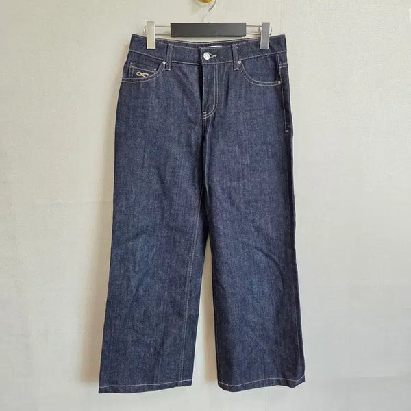 [BUNJANG] PLAC Women's Wide Leg Denim Jeans JJ3140 / 플랙진 PLAC 여성 데님 와이드 청바지 통바지 25 JJ3140