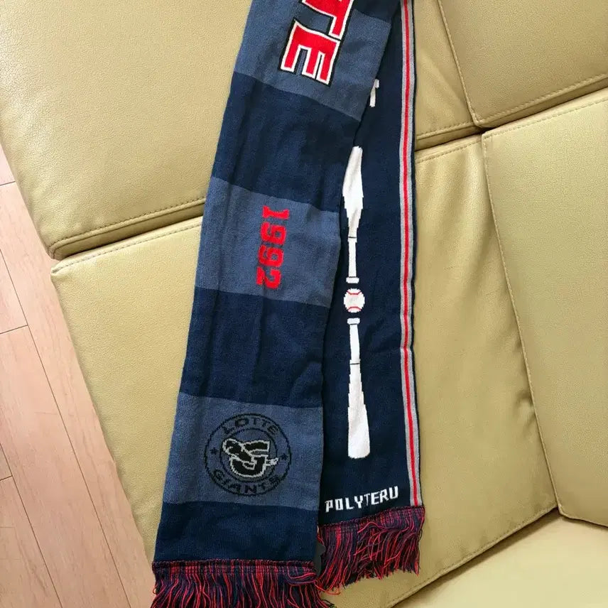 [BUNJANG] Politeru Lotte Giants Navy Scarf / 폴리테루 롯데자이언츠 머플러 네이비