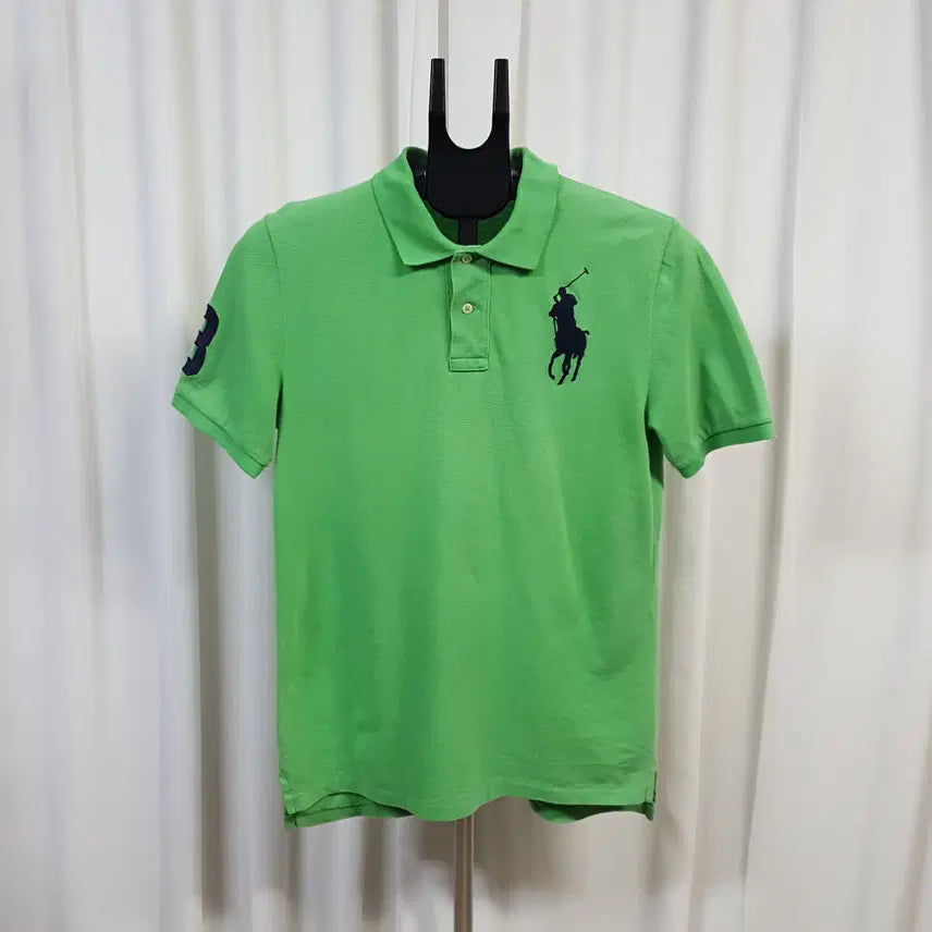 [BUNJANG] Polo Ralph Lauren Men's Big Pony Short Sleeve Polo Shirt Green Size 100 / 폴로랄프로렌 남성 빅포니 카라 반팔 티셔츠 연두 100추천 오일장 0331