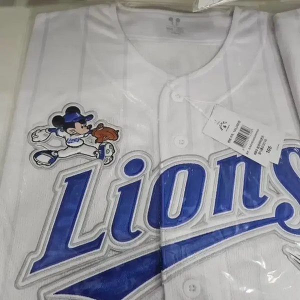 [BUNJANG] Disney x Samsung Lions Collaboration Jersey (M) / [미개봉] 디즈니X삼성라이온즈 유니폼