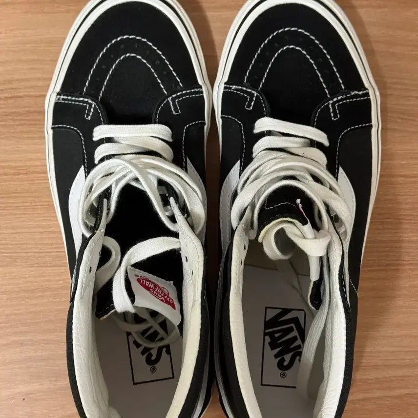 [BUNJANG] Vans Sk8-Hi 38 DX Anaheim Black True White / (미착용) 반스 스케이트 하이 38 DX 애너하임 블랙 트루 화이트