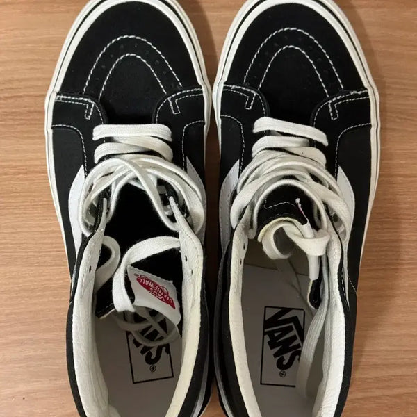 [BUNJANG] Vans Sk8-Hi 38 DX Anaheim Black True White / (미착용) 반스 스케이트 하이 38 DX 애너하임 블랙 트루 화이트