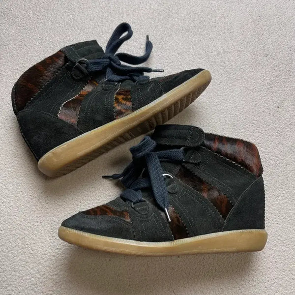[BUNJANG] Isabel Marant Bobby Leopard Sneakers / [37] 이자벨마랑 바비 레오파드 스니커즈 -240
